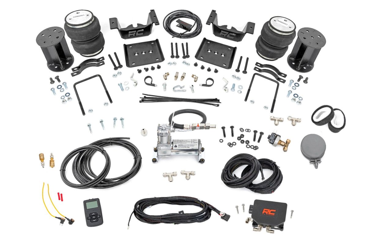 GMC Sierra 1500 Air Spring Kit - Rear - Rough Country - Wireless Controller | 6-7.5 Inch Lift Kit - '07-'18